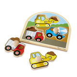 Construction Site Jumbo Knob Puzzle - 3 pieces