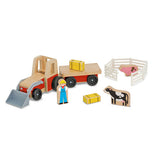 Classic Wooden Farm Tractor Play Set
