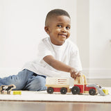 Classic Wooden Farm Tractor Play Set