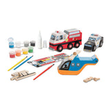 Rescue Vehicles Wooden Craft Kit. Created by Me!