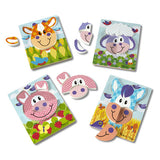 First Play Jigsaw Puzzle Set-  Safari, Farm, Vehicles