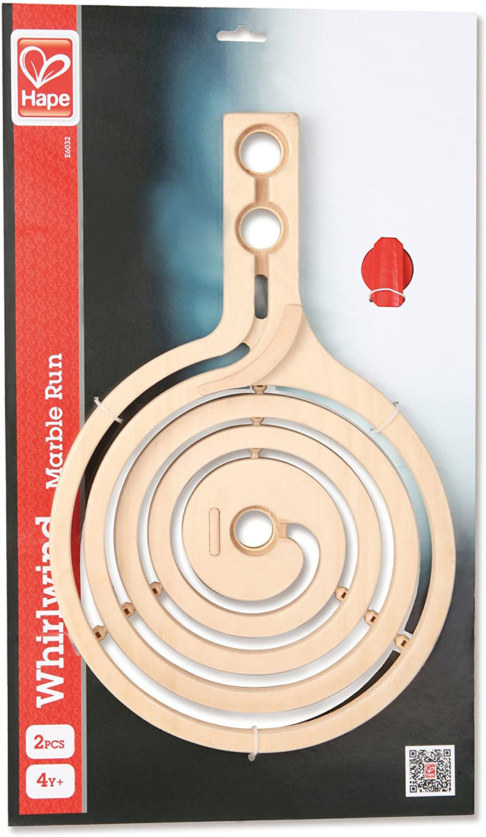 HAPE Whirlwind Quadrilla Wooden Marble Run AddOn Set Knotty Toys