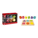 I WOOD SHAPES & SOUNDS 6-BLOCK PUZZLE (WOOD)