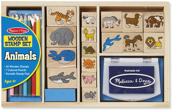 Animals Stamp Set Wooden