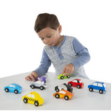 Wooden Cars Set - 9 Pieces