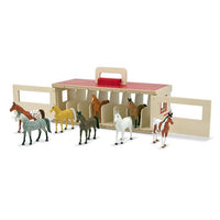Take-Along Show-8 Horse Stable Play Set