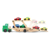 Car Carrier Truck & Cars Wooden Toy Set