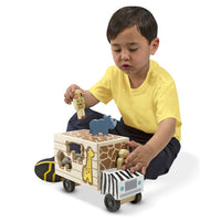 Safari Animal Rescue Truck Wooden Play Set