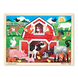 Pets, Barnyard, Dinosaur  Wooden Jigsaw Puzzle - 24 Pieces