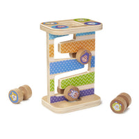 First Play Wooden Safari Zig-Zag Tower With 4 Rolling Pieces