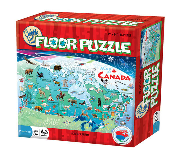 Map of Canada Floor Puzzle (48pcs)