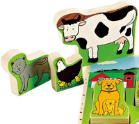 HAPE Farm Animals Wooden Stand Up Puzzle