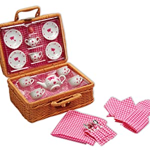 Ladybug tea set basket discount