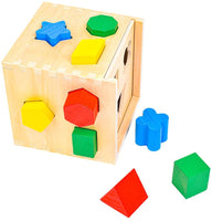  Melissa & Doug Shape Sorting Cube - Classic Wooden Toy With 12  Shapes - Kids Shape Sorter Toys For Toddlers Ages 2+ : Melissa & Doug: Toys  & Games