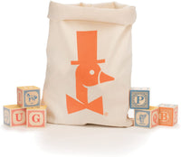 Classic ABC Blocks with Canvas Bag - Made in USA