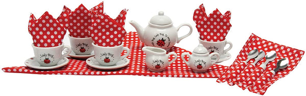 Ladybug Tea Set Basket – Knotty Toys