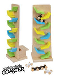 Single Clickity Clack Coaster Wood - Primary, Pastel