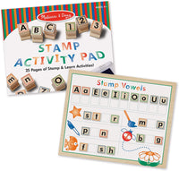 Deluxe Wooden Stamp Set - ABCs  123s