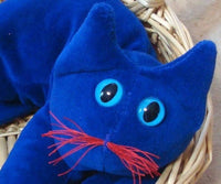 Blue Velvet cat - Handmade in CANADA