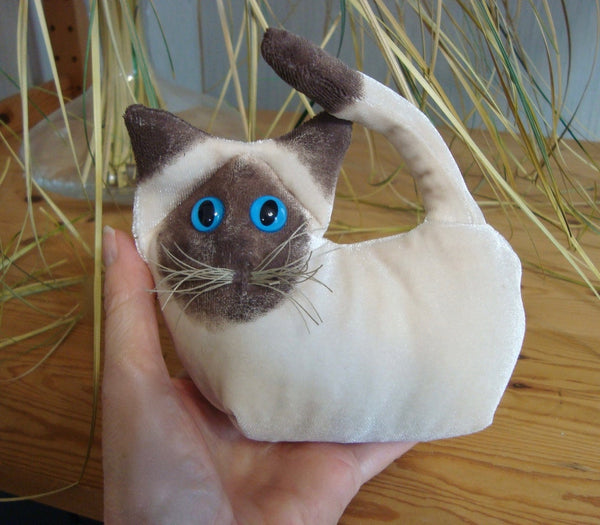 Siamese Velvet Kitten - Handmade in CANADA