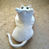 White Velvet Cat - Handmade in CANADA
