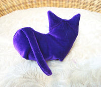 Purple Velvet Kitten - Handmade in CANADA