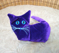 Purple Velvet Kitten - Handmade in CANADA