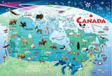 Map of Canada Floor Puzzle (48pcs)